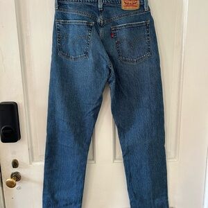 501 Levi's Straight Leg Blue Jeans